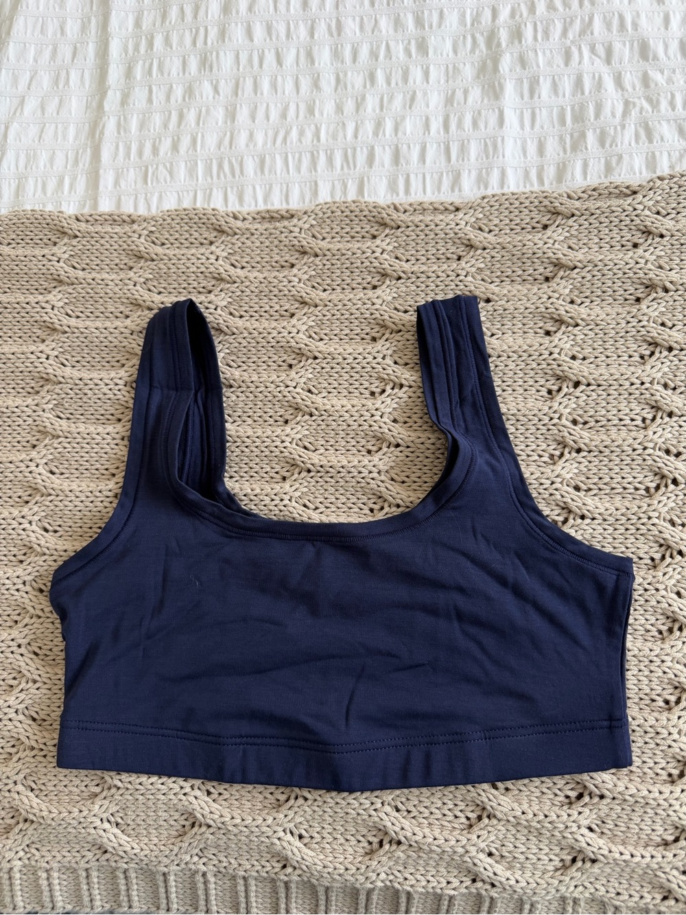 Everyday Scoop Neck Bralette in Navy